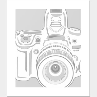 Grey and White Camera Posters and Art